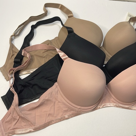 Bundle 3 Pieces Push Up Slight Padded T-Shirt Lightly Line Plus Size Underwire. - Picture 5 of 13